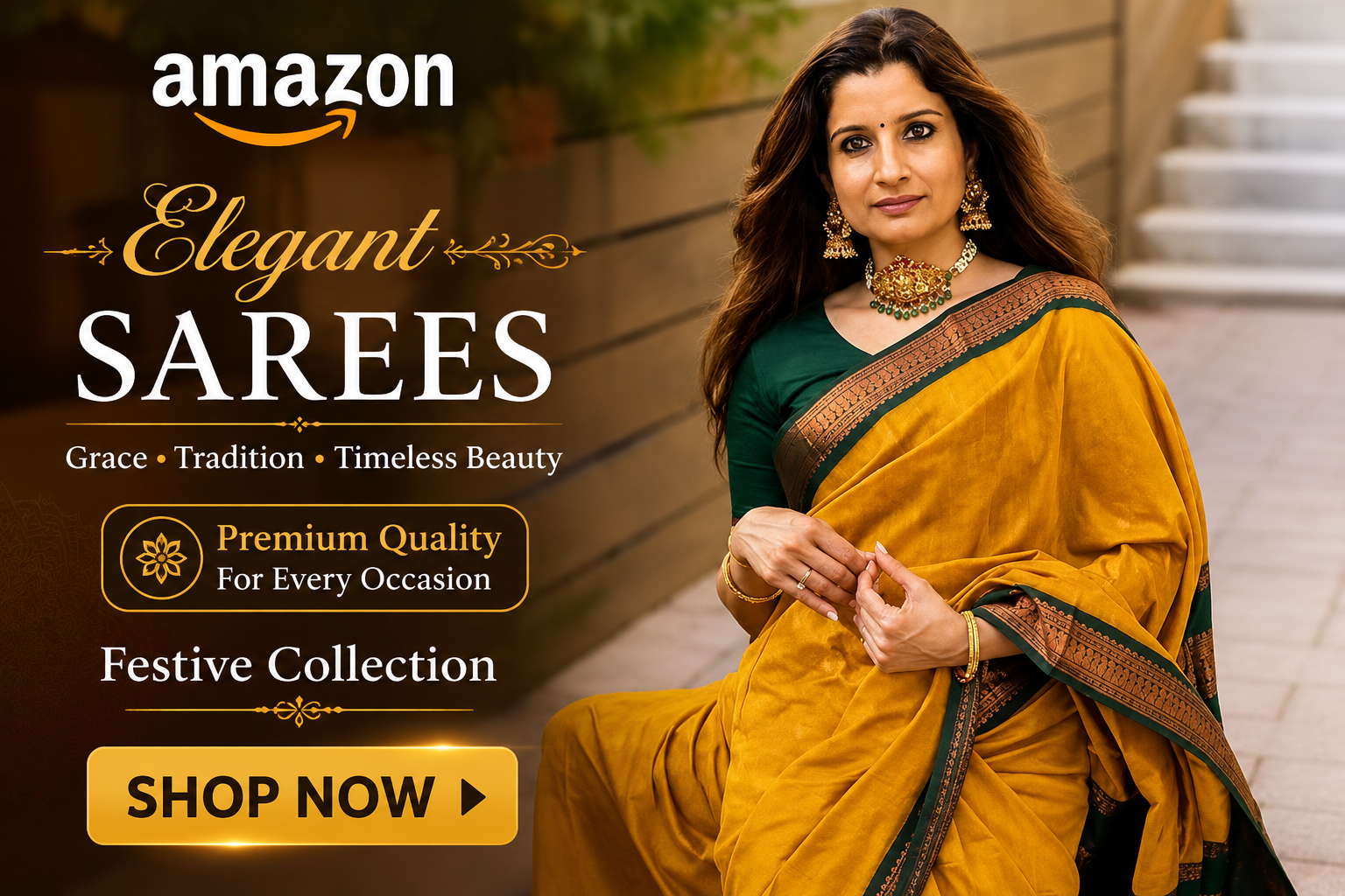 SGF11 Women's Kanjivaram Soft Cotton Linen Silk Saree With Blouse Piece